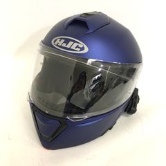 HJC i90 システムヘルメット 除菌消臭済 セミフラットメタリックブルー Mサイズ オートバイ ツーリング ライディング バイカー バイク用品 エイチジェイシー ◇TA2467