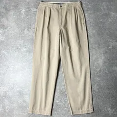90s POLO RALPH LAUREN 2タック コットン チノ パンツ 34 32 / 90年代 オールド ポロ ラルフローレン チノパン ポロチノ ANDREW カーキ