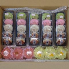 【訳あり】お供え饅頭・栗饅頭詰合せ５個入5P・桜ゼリー3P・白桃ゼリー3P★あわしま堂