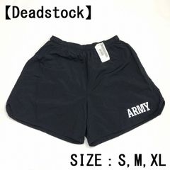 Deadstock U.S.ARMY Training Shorts アメリカ軍 トレーニング ショーツ ショートパンツ リフレクタープリント　サイズ(表記)：S, M, XL ブラック デッドストック【AI】