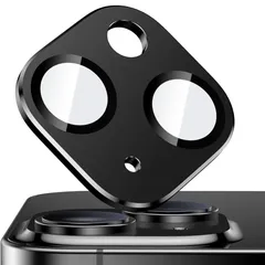 Ksleri iPhone 15 /iPhone 15 Plus用 2枚入り カメラフィルム カメラ保護 アルミ合金縁取り+強化ガラス レンズ保護 カメラカバー 0.25mm超薄 一体型 耐衝撃 スクラッチ防止 露出オーバー防止 ケースに干涉なし ブラック