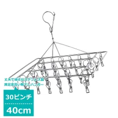 30ピンチ ステンレス物干しハンガー 洗濯バサミ スリム 洗濯ハンガー 物干し おしゃれ ズボン用 靴下 新生活 引っ越し すべらない 丈夫 軽量