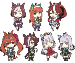 【中古】キーホルダー・マスコット(キャラクター) 全7種セット 「ウマ娘 プリティーダービー ねんどろいどぷらす トレーディングラバーキーホルダー」