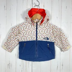 【Boy's 80 ホワイト系】 The North Face ( ザ・ノースフェイス ) ベビー コンパクト ジャケット Baby Compact Jacket ナイロン ウェア トップス アウター ジャケット ウィンドシェル z000538