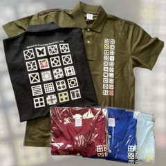 【花ブロック】公式ポロシャツ（バーガンディ）