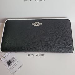 COACH コーチ 長財布 レディース アウトレット ホワイトライン - メルカリ