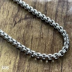 【 新品 未使用 】メンズ ネックレス ロール チェーン 幅 3mm 長さ 50cm ステンレス シルバー 送料無料 人気