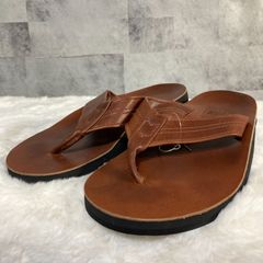 ハワイ製 ISLAND SLIPPER アイランド スリッパ ホーウィン社製 クロムエクセルレザーサンダル ブラウン 9