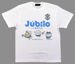 【中古】Tシャツ ちいかわ＆ハチワレ＆うさぎ(ジュビロ磐田) Tシャツ ホワイト フリーサイズ 「ちいかわ なんか小さくてかわいいやつ×Jリーグ」