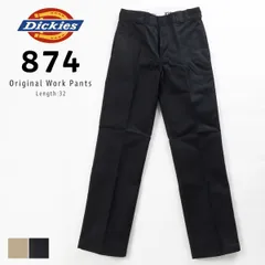 【新品・未使用】 ワークパンツ メンズ チノパン Dickies 874 ディッキーズ レングス32 original fit パンツ pants チノパンツ アメカジ おしゃれ かっこいい シンプル 作業着 80/BK ブラック 黒 14562800-CP