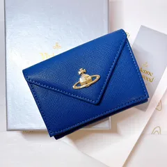 【最初カラー✨️】Vivienne Westwood 3つ折り財布   ブルー