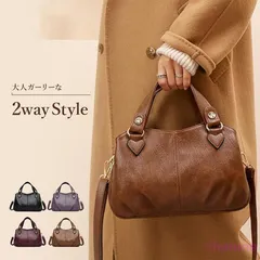 ハンドバッグ ショルダーバッグ レディース 2way 軽い 斜めがけ 小さめ 60代 50代 40代 30代 柔らかい トートバッグ 黒 大容量 合皮 肩掛け