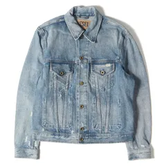 DIESEL ディーゼル ジャケット VINTAGE USED クラッシュ 加工 コットン デニム トラッカージャケット Gジャン インディゴ S アウター ブルゾン
