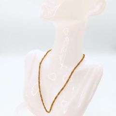 【中古】 K18 ネックレス 13.18g ゴールド 3連 レディース メンズ ユニセックス チェーン シンプル エレガント カジュアル フォーマル 存在感  華やか 日常使い 40cm 短め A2502853 【無料ギフトラッピング承ります】