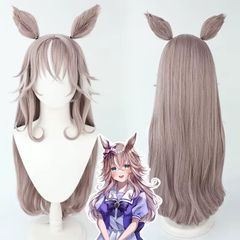 ウマ娘 プリティーダービー ワンダーアキュート コスプレ ウィッグ 耳付き
