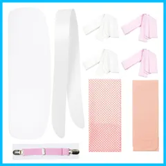 【速発送】キョウエツ 着付けセット 二尺袖着物用 袴用 和装小物6点セット伊達締め、腰紐4本、着付けベルト、前板、衿芯、マジックベルト レディース