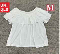 ユニクロ　レディース　オフショルダートップス（ホワイト）Ｍ