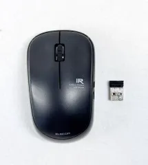 【HY】O【美品】ELECOM エレコム M?IR07DRSBK 静音IR LEDマウス Mサイズ 無線3ボタン USBレシーバー ワイヤレスマウス 長電池持続 ブラック[定形外郵便、送料無料]HY002