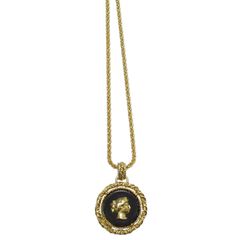 美品ヴィンテージYves Saint Laurent 大カメオ ネックレス イヴ サンローラン