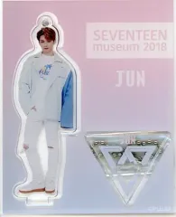 【中古】キーホルダー・マスコット(男性) ジュン アクリルスタンドキーホルダー 「SEVENTEEN museum 2018」