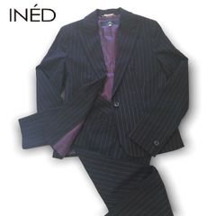 イネド INED ウールスーツ セットアップ ストライプ 9号 11号