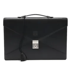 ◆ 美品 ◆ ロエベ LOEWE ビジネスバッグ ブリーフケース アナグラム 黒 LOEWE ロエベ ビジネスバッグ アナグラム ロゴ ブリーフケース