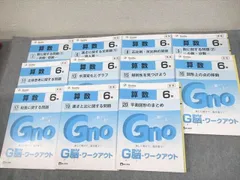Gnoble グノーブル/富士教育 小6 算数 G脳-ワークアウト 1/6/8/9/11/13/15～17/19/20 未使用品 2023 計11冊 ☆ 050R2D
