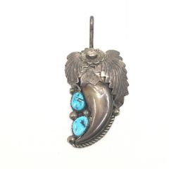 血赤珊瑚トルコ石象嵌Sterling刻印 バックル75g 東S8-0509☆2F - メルカリ