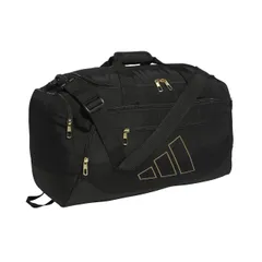 adidas ディフェンダー 5 ラージ ダッフルバッグ (100リットル), ブラック/ゴールドメタリック, One Size, Defender 5 L ダッフルバッグ (100L) [ブラック/ゴールドメタリック] [One Size]