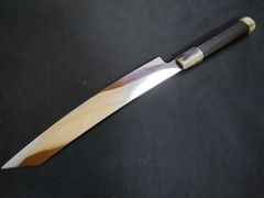 スケナリ 佑成 本焼 むきもの 6寸 刃渡り 181mm 黒檀八角柄 白一