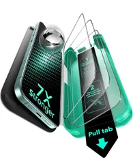 ★ESR iPhone 16 Plus ガラスフィルム 15 Plus 適用 9H越え 強化ガラス いphone16plusガラスフィルム iphone16plus保護フィルム 3枚