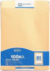 マルアイ 封筒 B5 角形3号 角3 茶封筒 クラフト封筒 100枚 PK-137