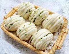 【新発売】手作り 富春 花巻 朝食 飲茶 上海点心 こだわり 冷凍 葱油風味 540g(45g×12個入)