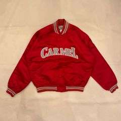 80s　usa　powers　ナイロン　ジャケット　スタジャン　短丈　カレッジ　carmel　【J-50】