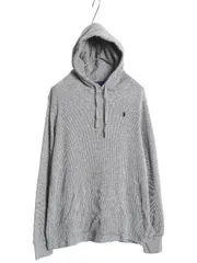 【お得なクーポン配布中!】 ポロ ラルフローレン サーマル フード パーカー メンズ M 古着 ロンT 長袖Tシャツ ワッフル プルオーバー カットソー ストレッチ シンプル