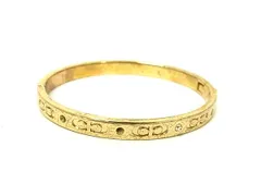 COACH コーチ シグネチャー ブレスレット バングル アクセサリー レディース ゴールド系 DJ7866