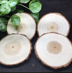 訳あり 杉丸太ニス塗り加工 4枚セット