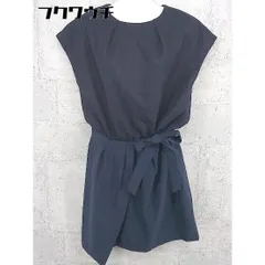 ◇ MILKFED. ミルクフェド 切り替え 半袖 膝丈 ワンピース サイズM ネイビー レディース 【中古】 【1002802514524】のサムネイル