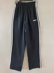 00's adidas アディダス スウェット トラックパンツ 裏起毛 黒 白 ブラック ホワイト メンズ Mサイズ