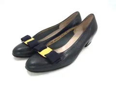 新品✨サルバトーレフェラガモ パンプス 6 ヴァラリボン 型押し クロコダイル サルヴァトーレフェラガモ(Salvatore Ferragamo)サルヴァトーレ