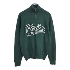 Polo by Ralph Lauren ポロ ラルフローレン ハーフジップ セーター グリーン(メンズ M)中古 古着 U5876
