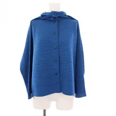 イッセイミヤケミー　me ISSEY MIYAKE 　長袖カーディガン　日本製 イッセイミヤケ ミーISSEY MIYAKE me フェイクファー装飾