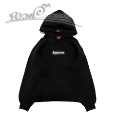 送料無料 メンズ プルオーバーパーカー ブラック Supreme シュプリーム Box Logo Hooded Sweatshirt FW23SW56 シュプリームボックスロゴプルオーバーパーカー se1206r
