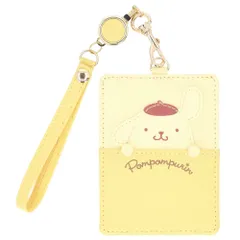 ☆ ポムポムプリン ☆ キャラクター リール付パスケース サンリオ リール付きパスケース パスケース リール付きキーケース パスポーチ IDカードホルダー 定期入れ おしゃれ レディース キャラクター グッズ かわいい 中学生 小学生 高校生 大学生