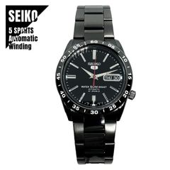 【即納】SEIKO セイコー SEIKO5 セイコー5 5スポーツ 黒い稲妻 自動巻（手巻付き）裏蓋スケルトン SNKE03KC メンズ 腕時計