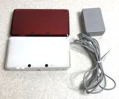 【DH1359】ジャンク ニンテンドー 3DS 本体 2台 セット ホワイト レッド CTR-001