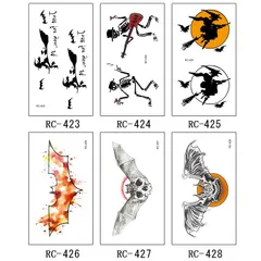 タトゥーシール メンズ レディース シンプル 男性 女性 防水 長持ち かっこいい 可愛い 転写 取れにくい セクシー 3D 影 立体 昆虫 蜘蛛 サソリ カラフル ボディーシール ボディペイント ボディステッカー 仮装コスプレ ハロウィン夏 おしゃれ★4