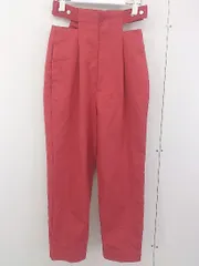 ◇ JEANASIS ジーナシス ハイウエスト カラー デニム パンツ サイズ S レッド レディース  【中古】 【1203310005676】
