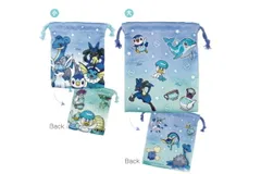 ティ 【送料無料】【ポケットモンスター】2P巾着セット【ブルー×ミント】【青】【グラデーション】【ポケモン】【ゲーム】【アニメ】【映画】【ポーチ】【ケース】【きんちゃく】【袋】【収納】【子供】【キッズ】【2枚入り】【雑貨】【グッズ】【かわいい】