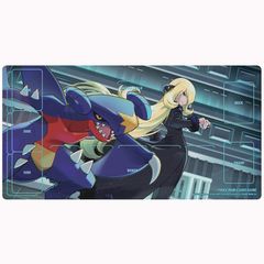 【新品】 ポケモンセンターオリジナル ポケモンカードゲーム ラバープレイマット シロナ＆ガブリアス 1